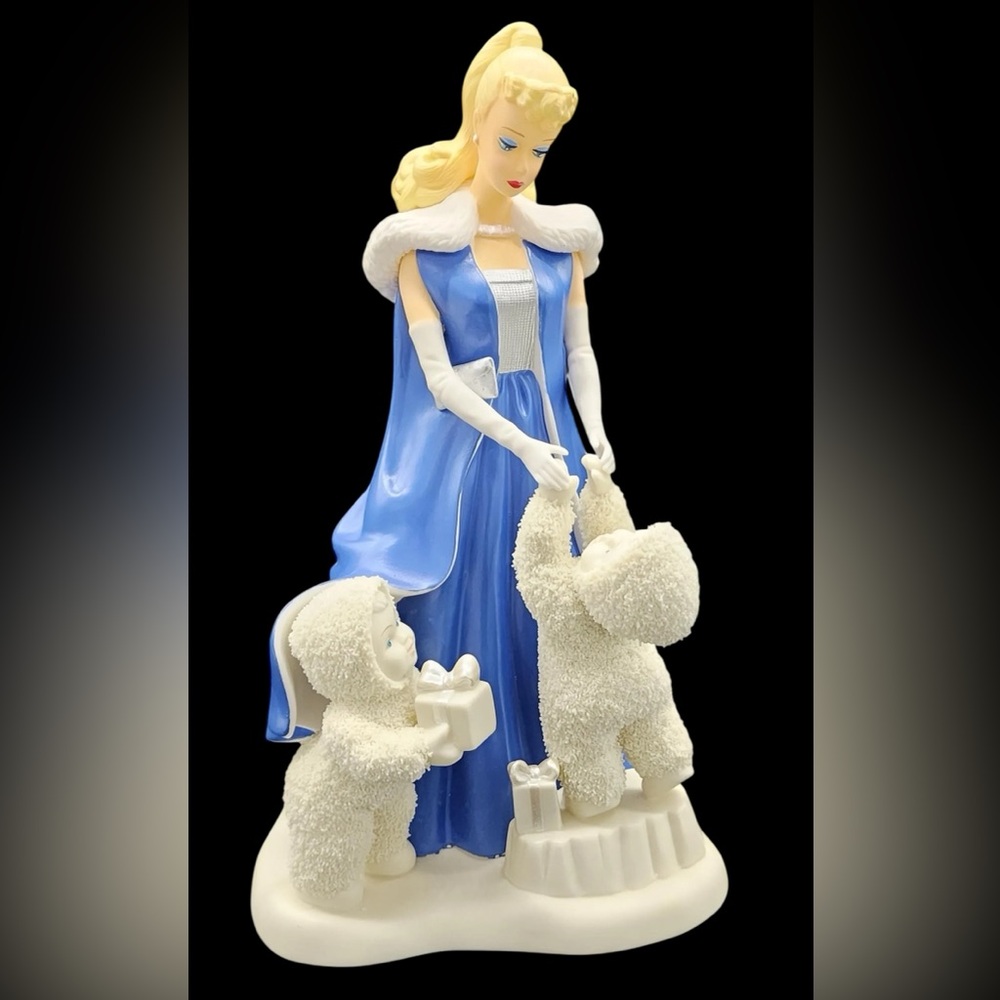 Barbie Snowbabies White Porcelain Collector’s Marked Figurine Base - Picture 11 of 12